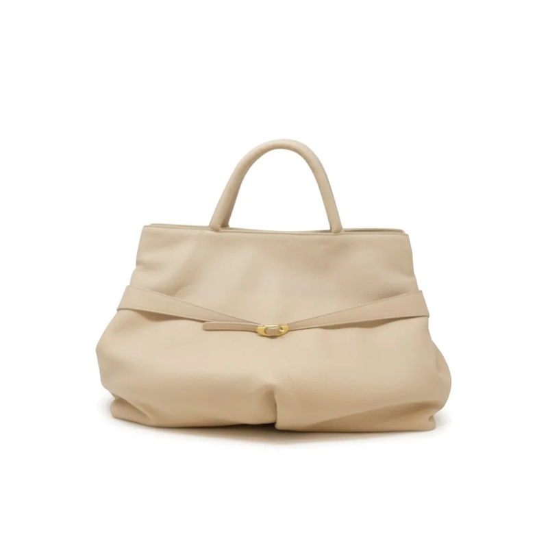 Roberto Del Carlo Schultertasche Virna Nude Leather Bag Neutrals