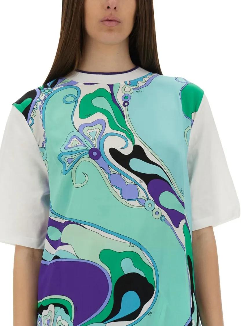 Tシャツ・カットソー Pucci Abstract Print Cotton T-Shirt PUCCI abstract-print Cotton T-Shirt | Black | FARFETCH