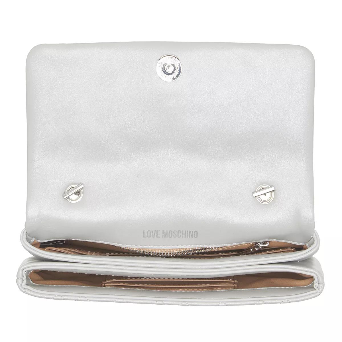 Silver love hot sale moschino bag