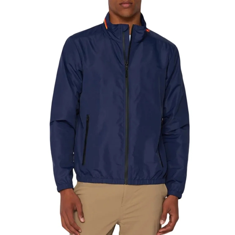SUNDEK  Lightweight Travel Jacket With Removable Hood Blue