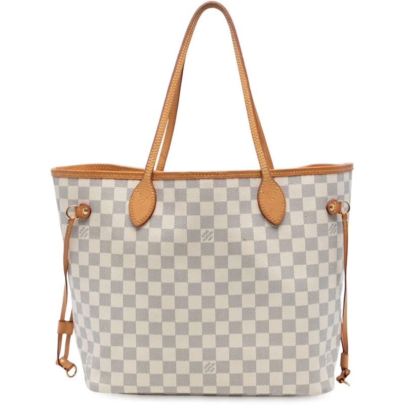 Louis Vuitton Shopper Damier Azur Neverfull MM weiß