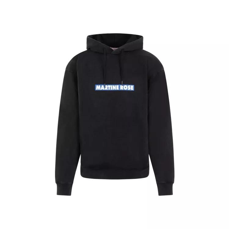 Martine Rose - Classic Black Cotton Hoodie - Größe S - black