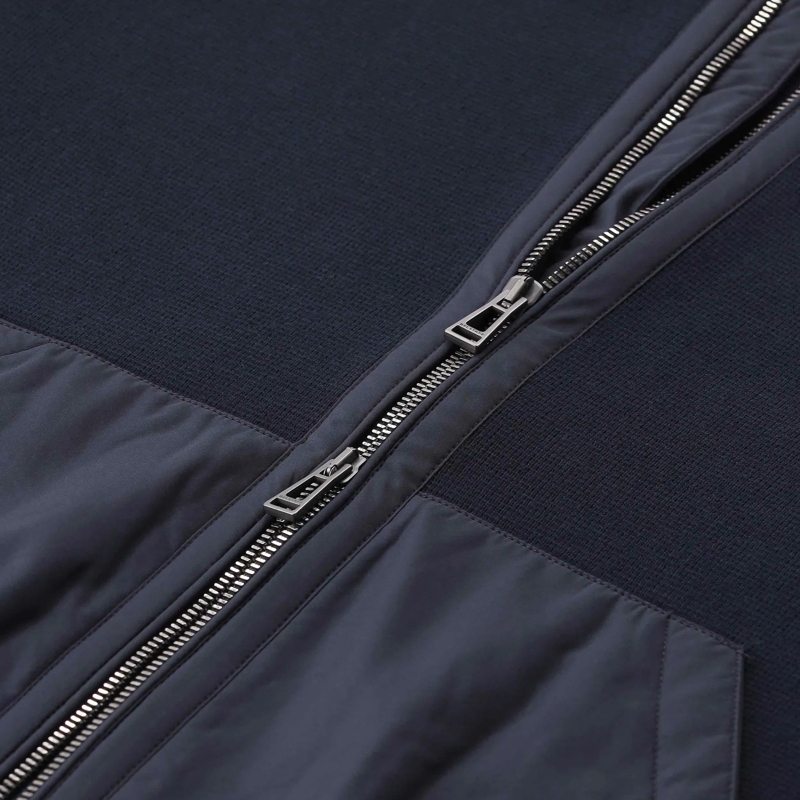 Belstaff Veste de transition Strickjacke mit Logo blau(Image 4)