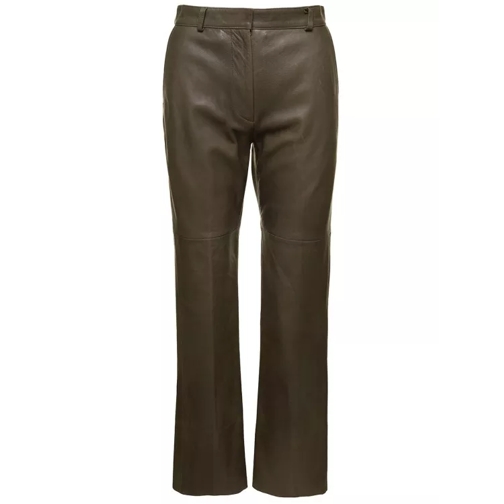 Tela Hybiscus Leather Pants Green 