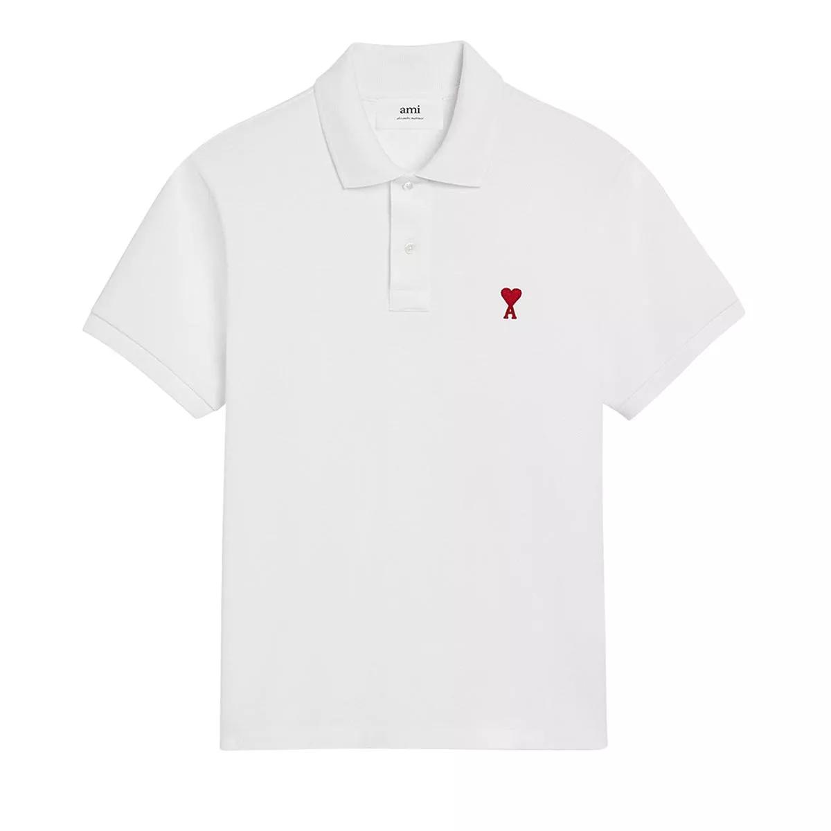 AMI Paris - Ami De Coeur Polo Shirt unisex - Größe S - white