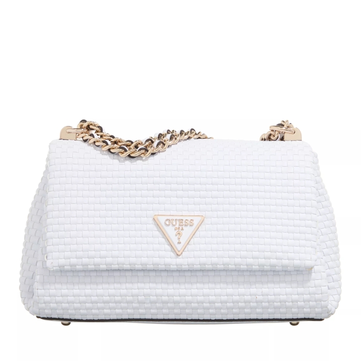 Guess Etel Convertible Xbody Flap White Crossbody Bag