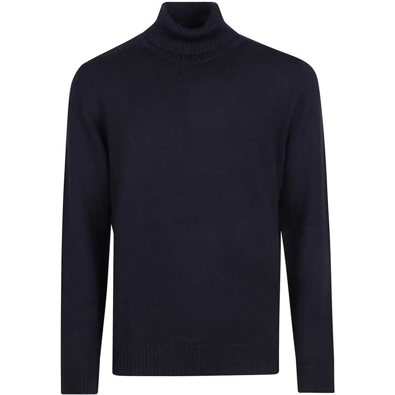 Drumohr  Turtle Neck Sweater Blue blau