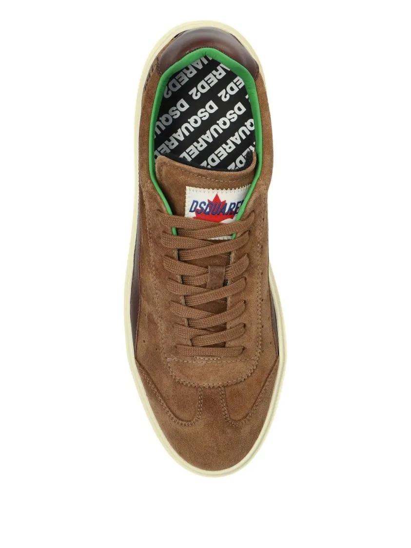 Thumbnail - Dsquared2 Low-Top Sneaker - Laced Sneaker With Patch With Logo - Gr. 43 (EU) - in Braun - für Damen