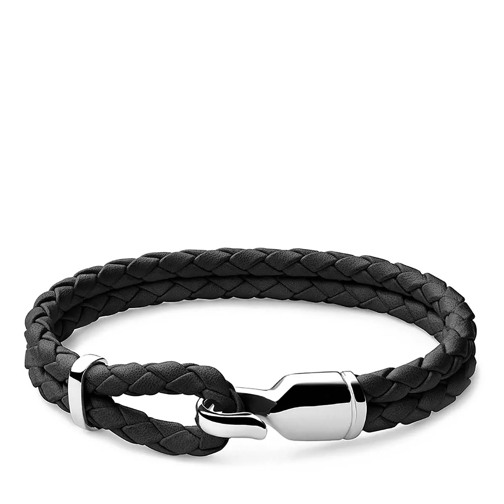 Miansai Single Trice Bracelet Sleeve Sterling Silver Polished M Black Bracelet