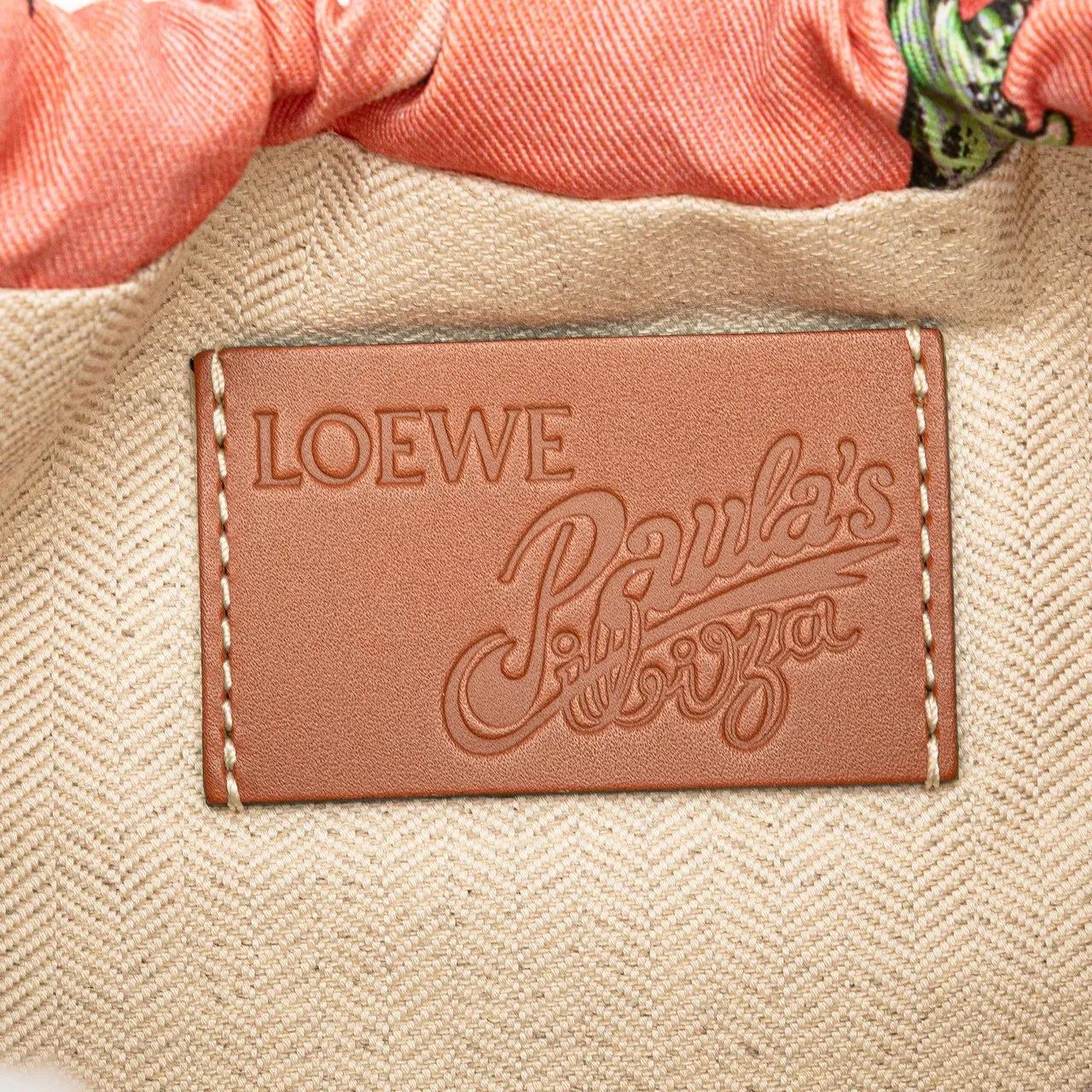 Thumbnail - Loewe Kosmetiktaschen - Paulas Ibiza Canvas Seashell Print Drawstring Pouc - Gr. unisize - in Gold - für Damen