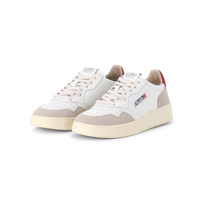 Autry International Low-Top-Sneaker "Medalist" Low-Top Sneakers White Rot(Image 2)
