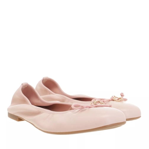 Ted Baker Baylay Leather Bow Ballet Pump Shoe Dusky Pink Ballerina