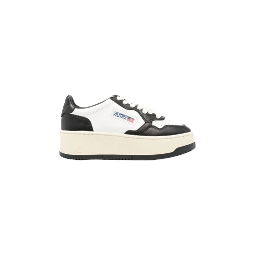 Autry International Medalist Platform Sneakers Low Women (weiß/schwarz LEAT/LEAT WHT/BLK LEAT/LEAT W Low-Top Sneaker