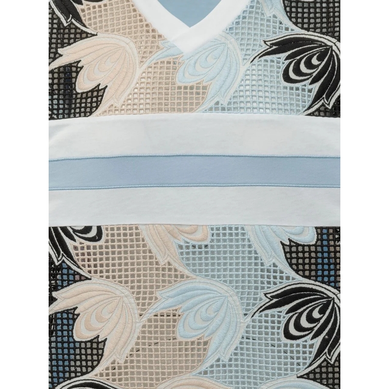 Marni T-Shirt T-shirt con Inserto Grafico hellblau(Image 3)