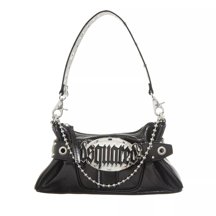 Dsquared2 Shoulder Bag in Vitello Black Schoudertas