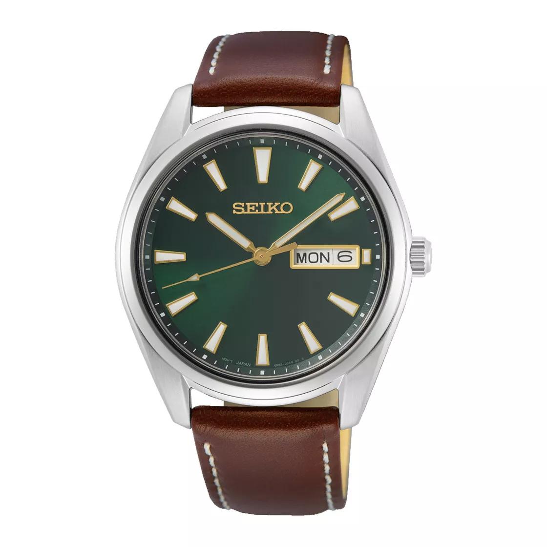 Seiko Uhren - Seiko Herren Uhr Braun SUR449P1 - Gr. unisize - in Silber - für Herren - aus Saphirglas & Edelstahl