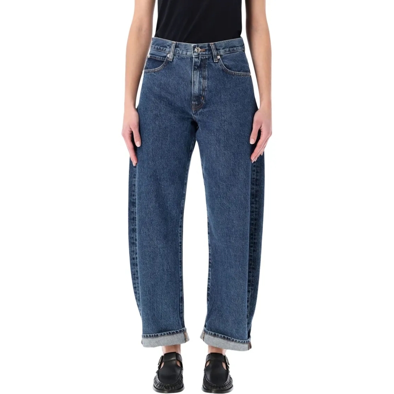 FRAME Jeans The Bubble High-Rise Jeans Blue