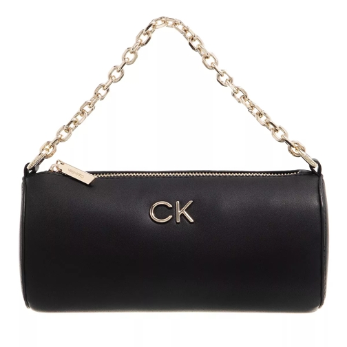 Calvin Klein Re-Lock Cylinder Crossbody Ck Black Barrel Bag