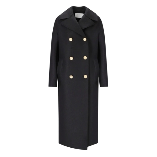 Harris Wharf Parka HARRIS WHARF LONDON MILITARY SCHWARZER MANTEL schwarz