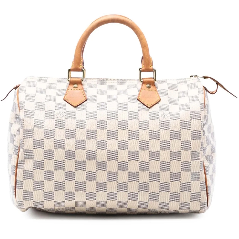 Louis Vuitton Tote Damier Azur Speedy 30 weiß