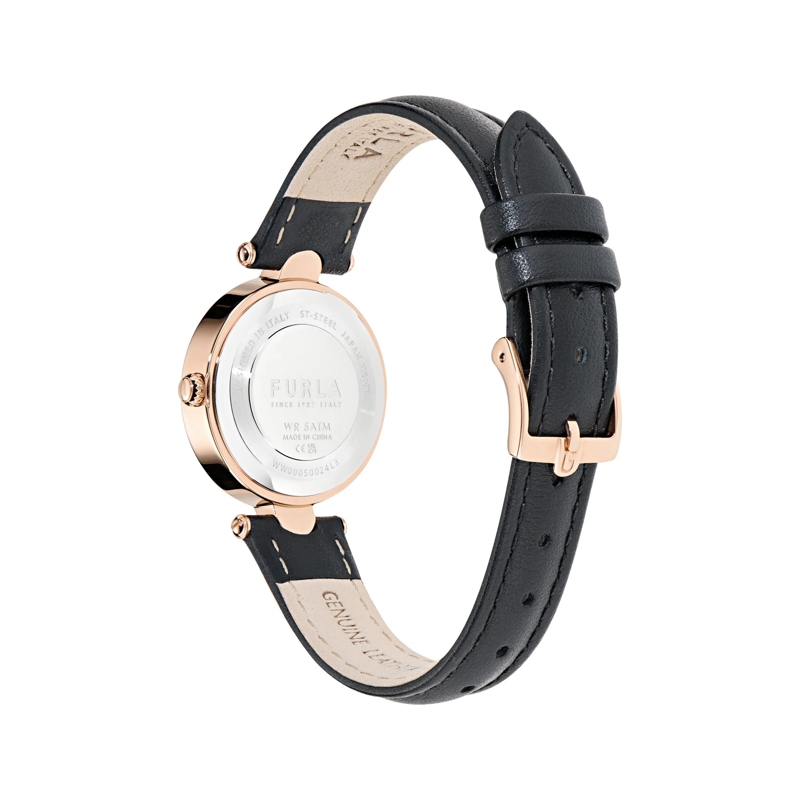 Furla Quarzuhr Quarz-Analoguhr Furla Arch-Bar schwarz(Image 3)