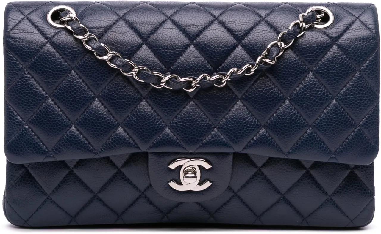 Chanel Hobo Bags - Medium Classic Caviar Double Flap - Gr. unisize - in Blau - für Damen