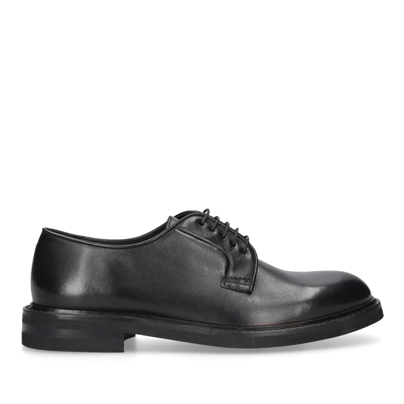 Heinrich Dinkelacker Schnürschuhe Der Florenz Derby Plain BC vereint traditionelles  schwarz