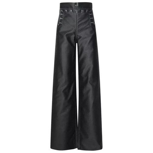 Maison Margiela Black Cotton Trousers Black 