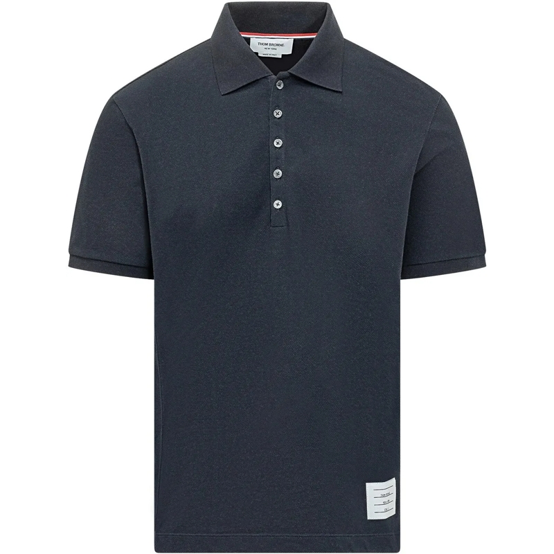 Thom Browne Polo Polo in Cotone dunkelblau