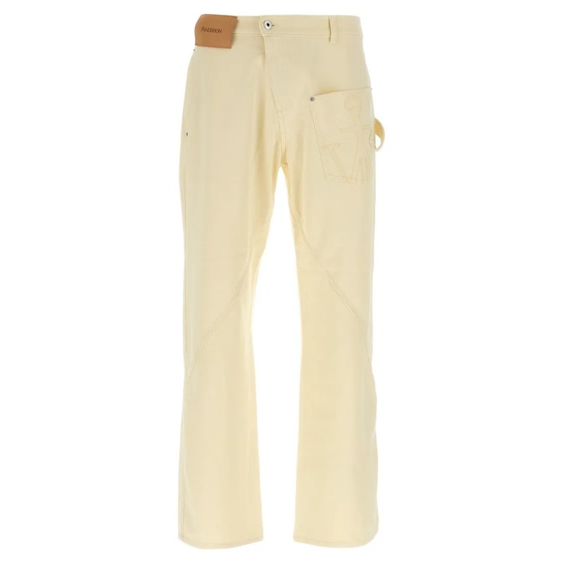 J.W.Anderson Jeans Twisted Workwear Pants Yellow