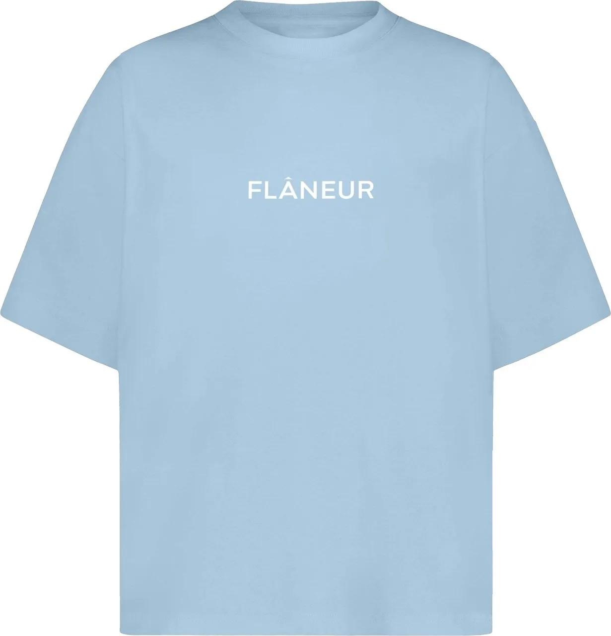 Thumbnail - Flâneur - Flaneur T-Shirt Blauw Box Logo - Größe S - blue