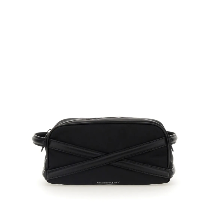 【関税&送料込】Alexander Mcqueen Beauty Case With Logo Alexander McQueen Beauty Case With Logo Black | Crossbody Bag