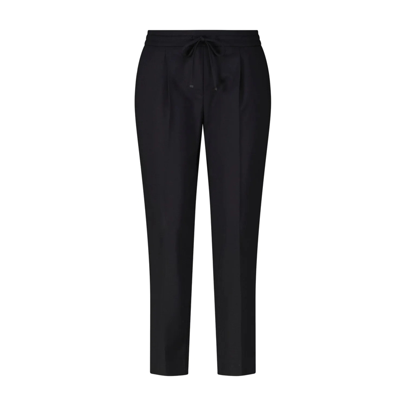 Luisa Cerano Freizeithose Joggpants aus Punto-Milano deep black