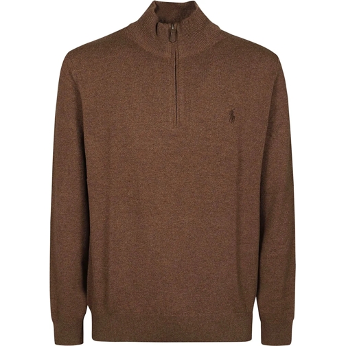 Ralph Lauren  Half Zip Sweater Brown schwarz