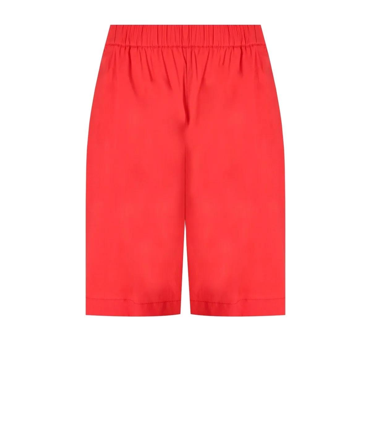 Max Mara - MAX MARA BEACHWEAR OLIVETO KORAL BERMUDASHORTS - Größe 42 - rot