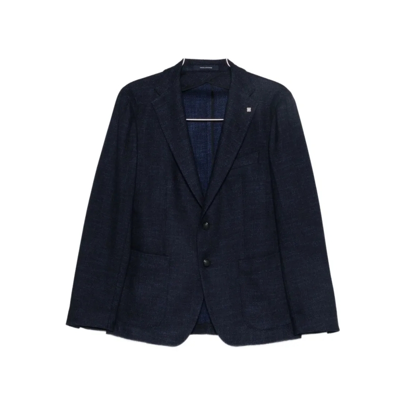 Tagliatore Donsjas Tailored Blue Jacket Black