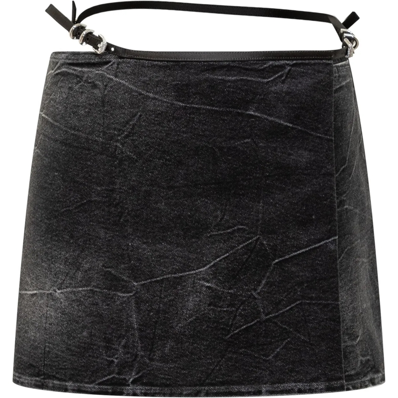 Givenchy Minijupe Minigonna in Jeans dunkelgrau