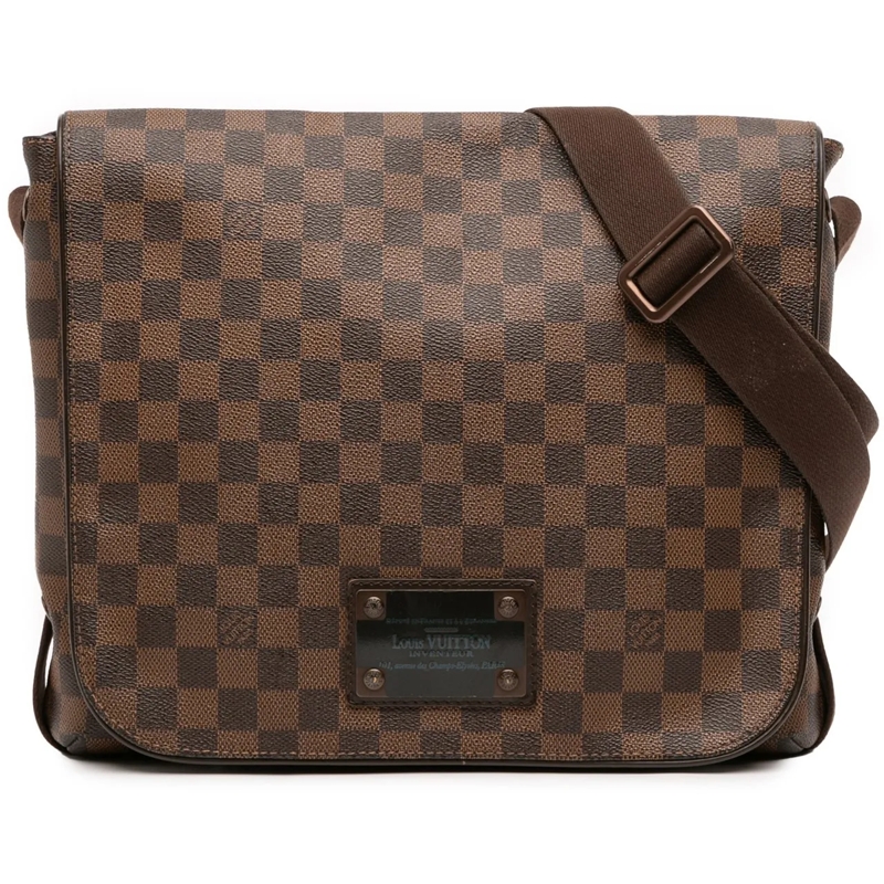 Louis Vuitton Sac à bandoulière Damier Ebene Brooklyn MM braun