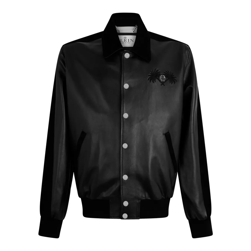 Philipp Plein Daunenjacke Coster Jacket Palms schwarz