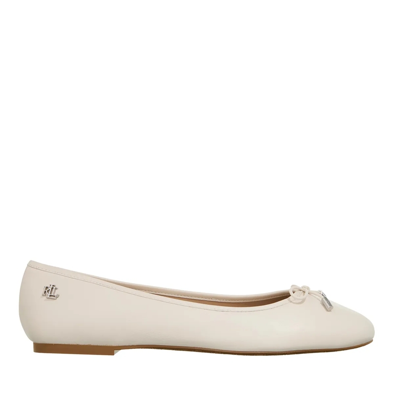 Lauren Ralph Lauren Ballerinas Jayna Flats Ballet Soft White
