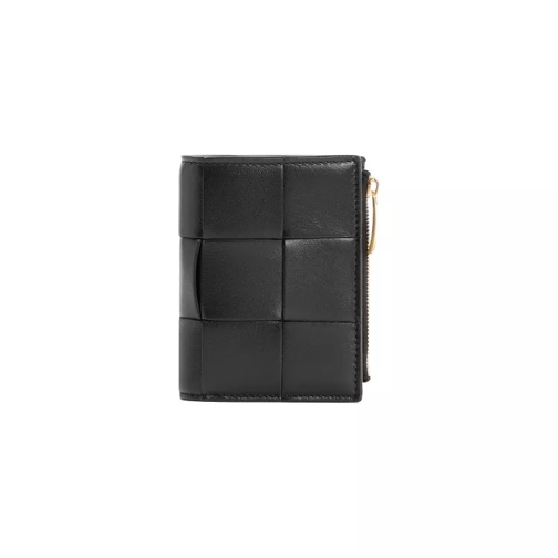 Bottega Veneta Bi-Fold Wallet With Zip Black Tvåveckad plånbok