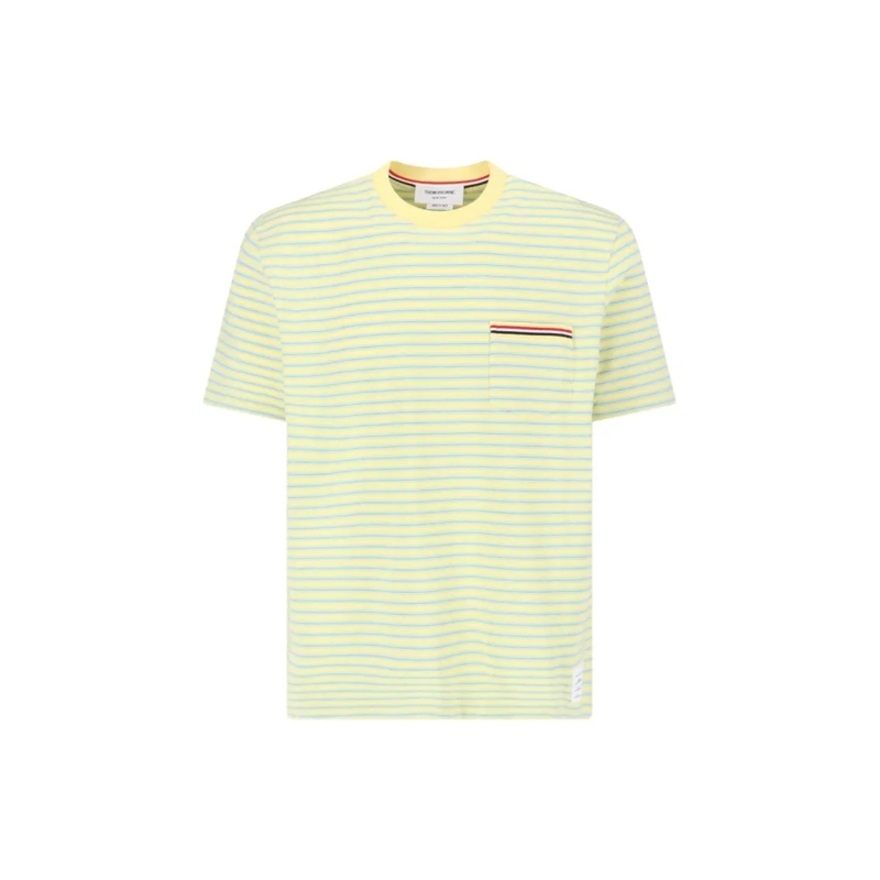 Thom Browne T-shirt "Striped T-Shirt" – Yellow Yellow