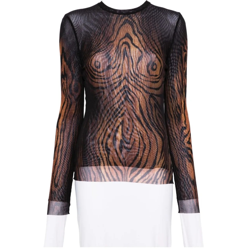 Jean Paul Gaultier T-Shirt Top Black schwarz