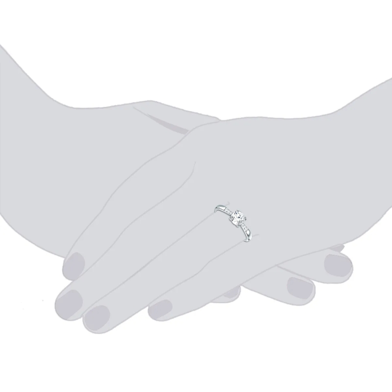 Trilani Ring Sterling Silber Ring Zirkonia silber(Image 3)