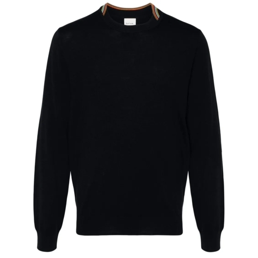 Paul Smith Pullover Midnight Blue Knit Sweater Black