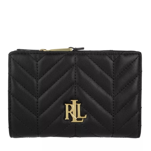 Lauren Ralph Lauren New Compact Wallet Small 1 Black Overslagportemonnee