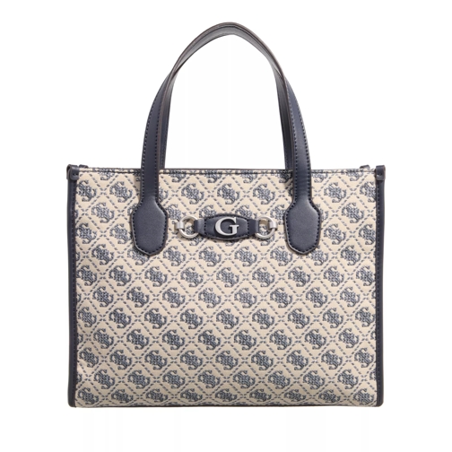 Guess Izzy 2 Compartment Tote Navy Logo Tote