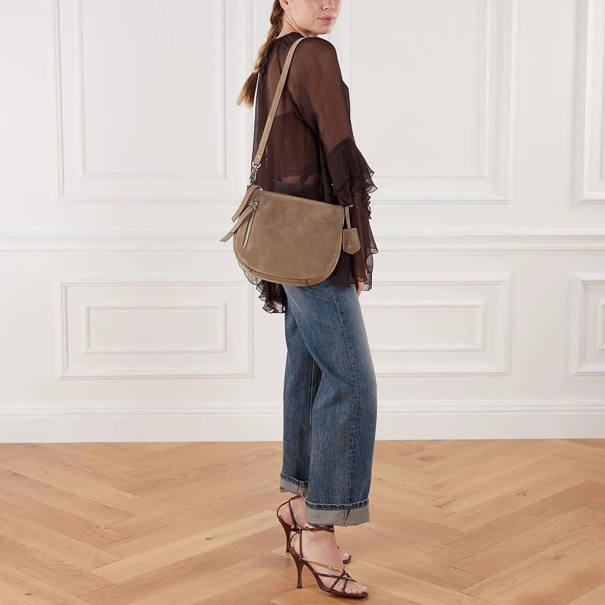 Abro Hobo bags Beutel Juna Small Camel in groen