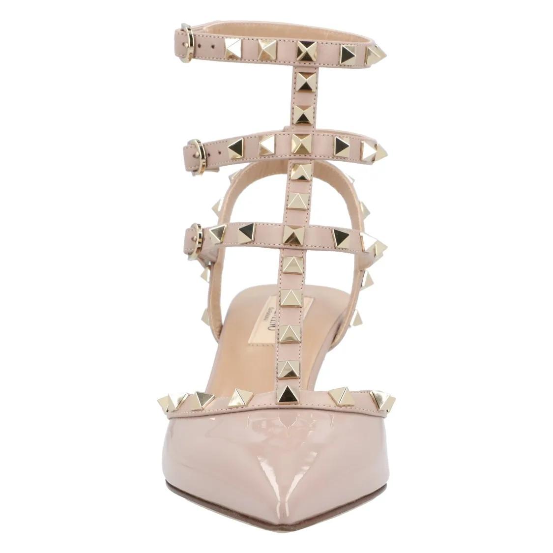 Thumbnail - Valentino Garavani Hohe Schuhe - Rockstud 65Mm Nude - Gr. 37 (EU) - in Beige - für Damen