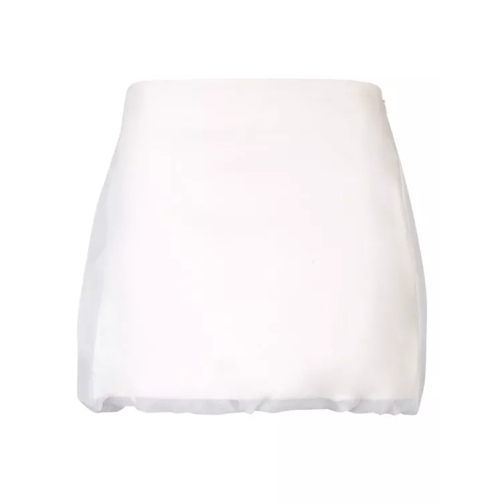 Blanca Vita Silk Mini Skirt White 
